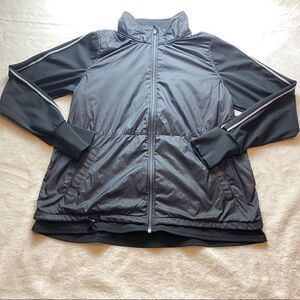 Tangerine Black Active Stripe Jacket Size Large